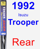 Rear Wiper Blade for 1992 Isuzu Trooper - Vision Saver