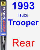 Rear Wiper Blade for 1993 Isuzu Trooper - Vision Saver