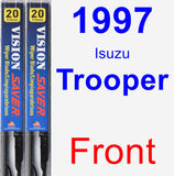 Front Wiper Blade Pack for 1997 Isuzu Trooper - Vision Saver