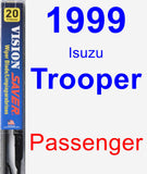 Passenger Wiper Blade for 1999 Isuzu Trooper - Vision Saver