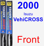 Front Wiper Blade Pack for 2000 Isuzu VehiCROSS - Vision Saver