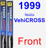 Front Wiper Blade Pack for 1999 Isuzu VehiCROSS - Vision Saver