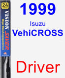 Driver Wiper Blade for 1999 Isuzu VehiCROSS - Vision Saver