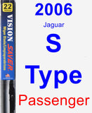 Passenger Wiper Blade for 2006 Jaguar S-Type - Vision Saver