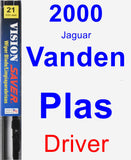 Driver Wiper Blade for 2000 Jaguar Vanden Plas - Vision Saver