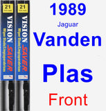 Front Wiper Blade Pack for 1989 Jaguar Vanden Plas - Vision Saver