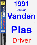 Driver Wiper Blade for 1991 Jaguar Vanden Plas - Vision Saver