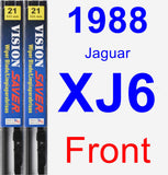 Front Wiper Blade Pack for 1988 Jaguar XJ6 - Vision Saver