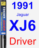 Driver Wiper Blade for 1991 Jaguar XJ6 - Vision Saver