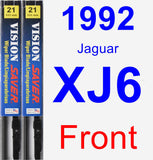 Front Wiper Blade Pack for 1992 Jaguar XJ6 - Vision Saver