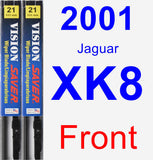 Front Wiper Blade Pack for 2001 Jaguar XK8 - Vision Saver