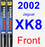 Front Wiper Blade Pack for 2002 Jaguar XK8 - Vision Saver