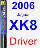 Driver Wiper Blade for 2006 Jaguar XK8 - Vision Saver