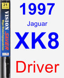 Driver Wiper Blade for 1997 Jaguar XK8 - Vision Saver