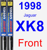 Front Wiper Blade Pack for 1998 Jaguar XK8 - Vision Saver