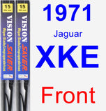 Front Wiper Blade Pack for 1971 Jaguar XKE - Vision Saver