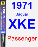 Passenger Wiper Blade for 1971 Jaguar XKE - Vision Saver