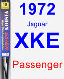 Passenger Wiper Blade for 1972 Jaguar XKE - Vision Saver