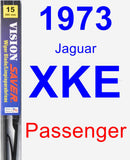 Passenger Wiper Blade for 1973 Jaguar XKE - Vision Saver
