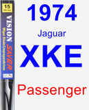 Passenger Wiper Blade for 1974 Jaguar XKE - Vision Saver