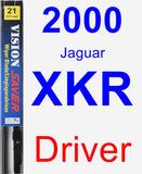 Driver Wiper Blade for 2000 Jaguar XKR - Vision Saver