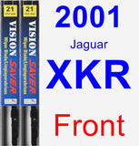 Front Wiper Blade Pack for 2001 Jaguar XKR - Vision Saver