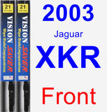 Front Wiper Blade Pack for 2003 Jaguar XKR - Vision Saver