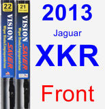 Front Wiper Blade Pack for 2013 Jaguar XKR - Vision Saver