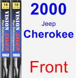 Front Wiper Blade Pack for 2000 Jeep Cherokee - Vision Saver