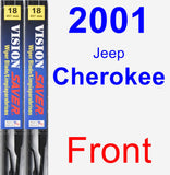 Front Wiper Blade Pack for 2001 Jeep Cherokee - Vision Saver