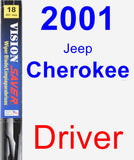 Driver Wiper Blade for 2001 Jeep Cherokee - Vision Saver