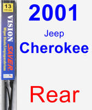 Rear Wiper Blade for 2001 Jeep Cherokee - Vision Saver