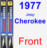 Front Wiper Blade Pack for 1977 Jeep Cherokee - Vision Saver