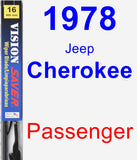 Passenger Wiper Blade for 1978 Jeep Cherokee - Vision Saver