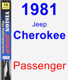 Passenger Wiper Blade for 1981 Jeep Cherokee - Vision Saver