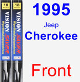 Front Wiper Blade Pack for 1995 Jeep Cherokee - Vision Saver