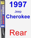 Rear Wiper Blade for 1997 Jeep Cherokee - Vision Saver
