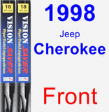 Front Wiper Blade Pack for 1998 Jeep Cherokee - Vision Saver