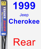 Rear Wiper Blade for 1999 Jeep Cherokee - Vision Saver