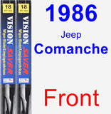 Front Wiper Blade Pack for 1986 Jeep Comanche - Vision Saver