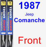 Front Wiper Blade Pack for 1987 Jeep Comanche - Vision Saver