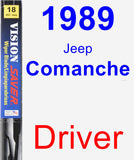 Driver Wiper Blade for 1989 Jeep Comanche - Vision Saver