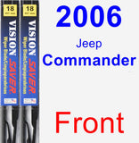 Front Wiper Blade Pack for 2006 Jeep Commander - Vision Saver