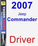 Driver Wiper Blade for 2007 Jeep Commander - Vision Saver