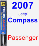 Passenger Wiper Blade for 2007 Jeep Compass - Vision Saver