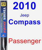 Passenger Wiper Blade for 2010 Jeep Compass - Vision Saver