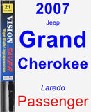 Passenger Wiper Blade for 2007 Jeep Grand Cherokee - Vision Saver