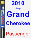 Passenger Wiper Blade for 2010 Jeep Grand Cherokee - Vision Saver