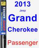 Passenger Wiper Blade for 2013 Jeep Grand Cherokee - Vision Saver