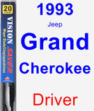 Driver Wiper Blade for 1993 Jeep Grand Cherokee - Vision Saver